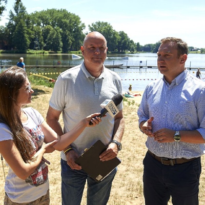 Nowa plaża na Stawach Stefańskiego